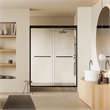 Ennis By Pass Framed Shower Door in Matte Black with Clear Glass