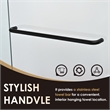 Ennis By Pass Framed Shower Door in Matte Black with Clear Glass