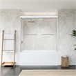 Ennis By Pass Framed Tub Door in Polished Chrome with Clear Glass