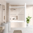 Ennis By Pass Framed Tub Door in Polished Chrome with Clear Glass