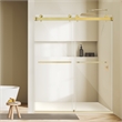 Bolani By Pass Frameless Exposed Roller Shower Door with Clear Glass