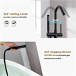 Marina Brass Freestanding Tub Faucet in Matte Black with Handshower