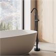 Marina Brass Freestanding Tub Faucet in Matte Black with Handshower