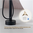 Marina Brass Freestanding Tub Faucet in Matte Black with Handshower