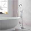 Marina Brass Freestanding Tub Faucet in Polished Chrome with Handshower