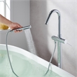 Marina Brass Freestanding Tub Faucet in Polished Chrome with Handshower