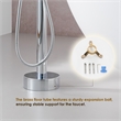 Marina Brass Freestanding Tub Faucet in Polished Chrome with Handshower