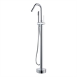 Marina Brass Freestanding Tub Faucet in Polished Chrome with Handshower