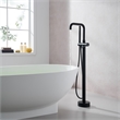 Florin Brass Freestanding Tub Faucet in Matte Black with Handshower