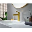 Stila Single Hole Single-Handle Brass Bathroom Faucet in Brushed Gold