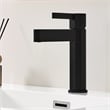 Stila Single Hole Single-Handle Brass Bathroom Faucet in Matte Black