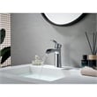 Tatcha Polished Chrome Single Hole Single-Handle Brass Waterfall Bathroom Faucet