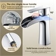 Tatcha Polished Chrome Single Hole Single-Handle Brass Waterfall Bathroom Faucet