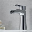 Tatcha Polished Chrome Single Hole Single-Handle Brass Waterfall Bathroom Faucet