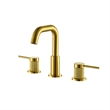 Versace 8. in Widespread 2-Handle Brass Bathroom Faucet in Brushed Gold