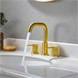 Versace 8. in Widespread 2-Handle Brass Bathroom Faucet in Brushed Gold