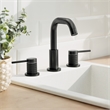 Versace 8. in Widespread 2-Handle Brass Bathroom Faucet in Matte Black