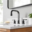 Wishful 8. in Widespread 2-Handle Brass Bathroom Faucet in Matte Black