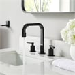 Wishful 8. in Widespread 2-Handle Brass Bathroom Faucet in Matte Black