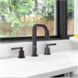 Wishful 8. in Widespread 2-Handle Brass Bathroom Faucet in Matte Black