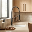 Nette Single-Handle Brass Kitchen Faucet with Pull Down Sprayer in Matte Black