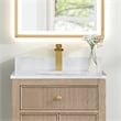 Fondis 24 in.W Engineered Stone Vanity Backsplash in Aosta White
