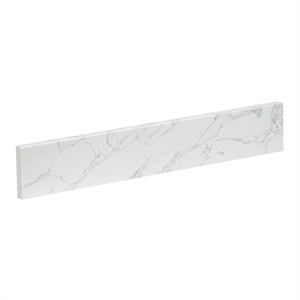 Fondis 24 in.W Engineered Stone Vanity Backsplash in Grain White
