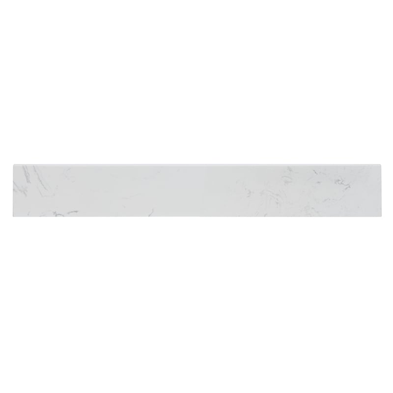 Fondis 30 in.W Engineered Stone Vanity Backsplash in Aosta White