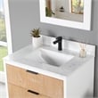 Fondis 30 in.W Engineered Stone Vanity Backsplash in Aosta White