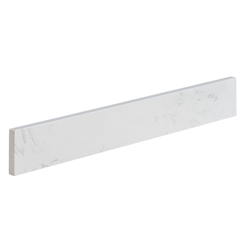 Fondis 30 in.W Engineered Stone Vanity Backsplash in Aosta White