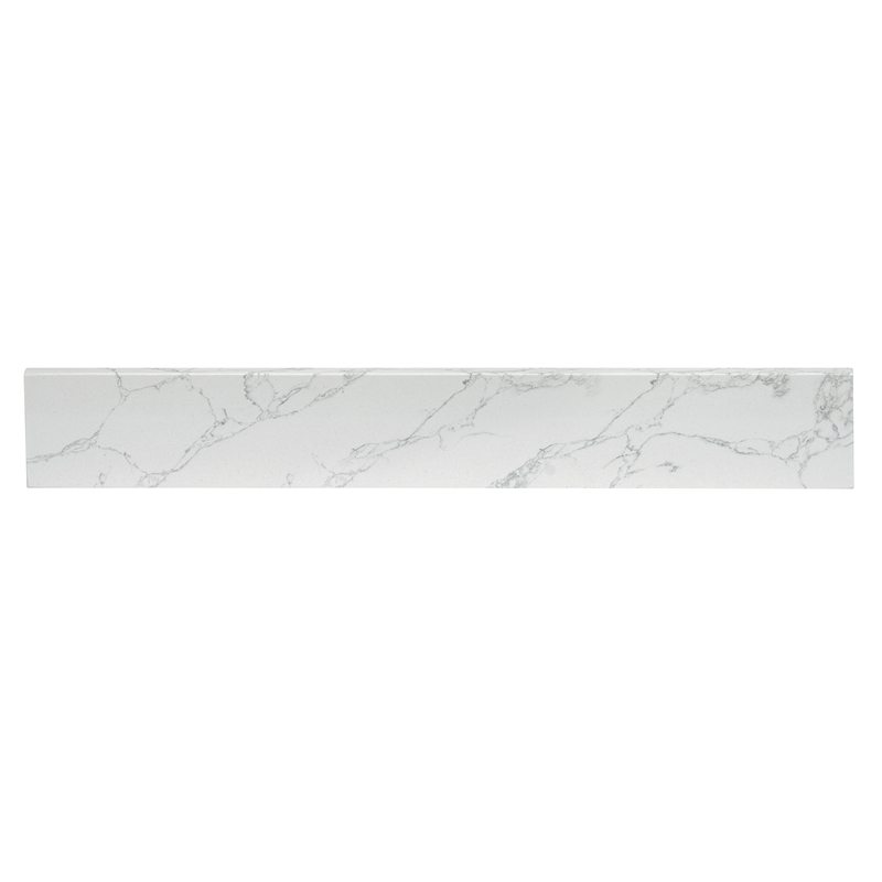 Fondis 30 in.W Engineered Stone Vanity Backsplash in Grain White