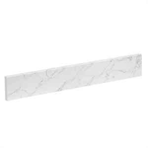 Fondis 30 in.W Engineered Stone Vanity Backsplash in Grain White