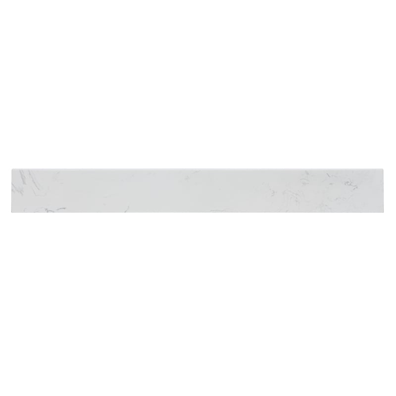 Fondis 36 in.W Engineered Stone Vanity Backsplash in Aosta White