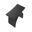 Camille 16.7 in. x 9.1 in. Resin Solid Surface Shower Stool in Matte Black