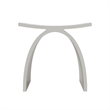 Camille 16.7 in. x 9.1 in. Resin Solid Surface Shower Stool in Matte White