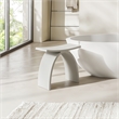 Camille 16.7 in. x 9.1 in. Resin Solid Surface Shower Stool in Matte White