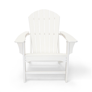 hampton white outdoor patio adirondack chair