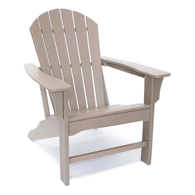 Hampton Weather Wood Outdoor Patio Adirondack Chair LUX1518WWD