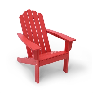 marina red poly outdoor patio adirondack chair
