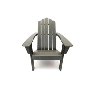 marina gray poly outdoor patio adirondack chair