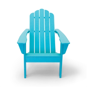 marina aruba blue poly outdoor patio adirondack chair
