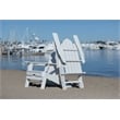 Balboa White Folding Adirondack Patio Chair