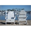Balboa White Folding Adirondack Patio Chair
