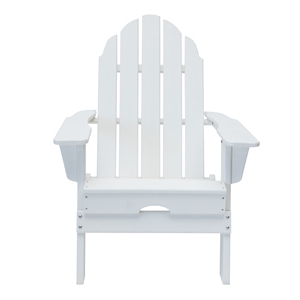 balboa white folding adirondack patio chair