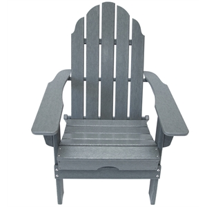 balboa gray folding adirondack patio chair