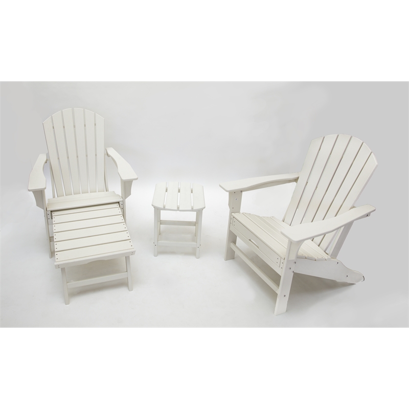 adirondack ottoman white