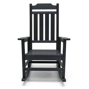 belmont black all weather indoor-outdoor rocking chair