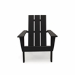 Arcadia Black HDPE Outdoor Adirondack Chair (Set of2)
