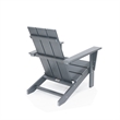 Arcadia Gray HDPE Outdoor Adirondack Chair and Table Set (3-Piece)