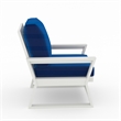 LuXeo Malibu HDPE Deep Seating Chair- White